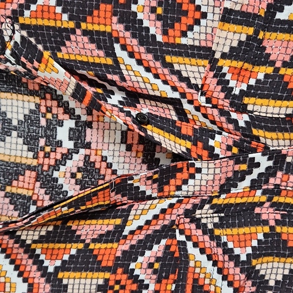 H&M Women's Aztec Print Shirt Dress Size 4 - Picture 5 of 9